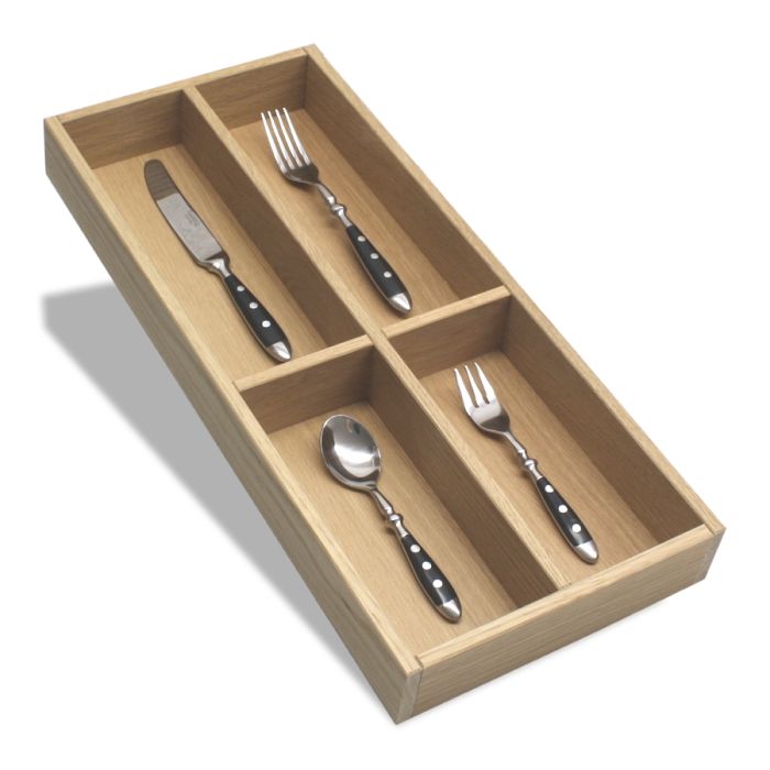 Besteckeinsatz EICHE 30er Schubl. B 224 x T 472 mm passend für BLUM Legra 16 mm Schubladen