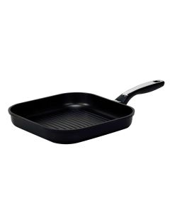 Steakpfanne DELTA 28 x 28 cm Aluguss mit Antihaft-Beschichtung / Bratpfanne / Pfanne induktionsfähig / Karl Krüger / Grillpfanne