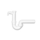 Kugelgelenksiphon - 3 / 1 1/2 Zoll x Ø 50 mm Spülen-Ablaufverbindung / Siphon / Geruchsverschluss