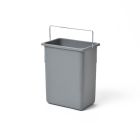 Hailo 109408 Ersatzeimer 8,5 L mit Metallbügel graphitgrau für Tandem-S, Tandem-S-plus, RONDO-2 plus und Rondo-3 plus Abfallsorter