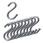 10er SET - S-Haken einfach CHROM für Relingsystem LINERO K 16 und HIGHLINE Funktionssäulensystem