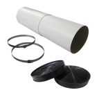 Umluftset QuickFix inkl. Aktivkohlefilter für Franke Dunstabzugshauben SWING FSW 918 XS und Linfa FDL 664/764/964 XS