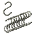 10er SET - S-Haken einfach EDELSTAHL OPTIK für Relingsystem LINERO K 16 und HIGHLINE Funktionssäulensystem