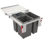 FRANKE Abfallsorter 32 (8 + 2x12) Liter GARBO 50-3 ab 50 cm Schrankbreite