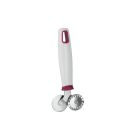 METALTEX 252582 Doppel-Teigrädchen, glatt und gezahnt, Inox/PP