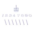 METALTEX 259017000 Geburtstagskerzen Set / Geburtstags - Deko / Mini Kerzen