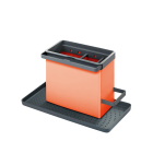 METALTEX 297530006 TidyTex Spülbecken-Organizer orange 24 x 13 x 14 cm aus Kunststoff