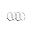 Rouladenringe 4-er Set / bis Ø 5,5 cm verstellbar / Edelstahl / Rouladen-Ringe / GSD