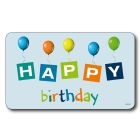 Frühstücksbrettchen HAPPY BIRTHDAY blau Kesper Melamin
