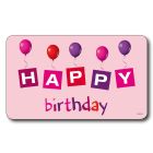 Frühstücksbrettchen HAPPY BIRTHDAY pink Kesper Melamin