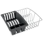 METALTEX Aquatex Spülkorb mit Bestecksammler 36 x 32 x 12 cm, Polytherm / Geschirrkorb / Abtropfgestell