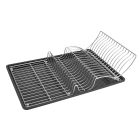 METALTEX Wingtex Spülkorb mit Schale 50 x 31 cm, silber/anthrazit, Polytherm / Geschirrkorb / Abtropfgestell