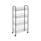 METALTEX 344504000 Ascona Lava Allzweckwagen 4 Etg. 41 x 26 x 86 cm TouchTherm, matt schwarz