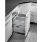 Abfallsorter EURO CARGO S-60/2 / 60 cm Schrankbreite / Hailo 3610-62 / Abfalleimer / Abfallsammler / Mülleimer