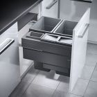 Hailo Abfallsorter 3619771 EURO CARGO 600, 91 Liter / 60 cm Schrankbreite / Abfalltrennsystem