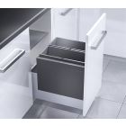 HAILO 3631491 Abfallsammler 36 (2x18) Liter TRIPLE XLfür 45 cm Schrankbreite