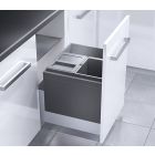 HAILO 3631591 Abfallsorter 44 (18 + 2x13) Liter TRIPLE XL 500 für 50 cm Schrankbreite
