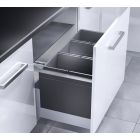 HAILO 3631981 Abfallsorter TRIPLE XL mit 3-fach-Trennung - 84 Liter Volumen / 3x 28 Liter / 90 cm Schrankbreite
