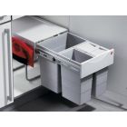 HAILO Abfallsorter 40 (20 + 2x10) Liter RAUMSPAR TANDEM COMFORT ab 40 cm Schrankbreite
