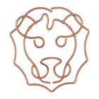 METALTEX 370100000 Safari Wandgarderobe Löwe 27 x 30 cm, Polytherm Copper