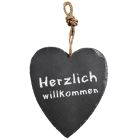KESPER 38111 Schieferherz / Schiefertafel, individuell mit Kreide beschreibbar
