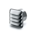 E-JAL Col® 150 Außenjalousie aus Edelstahl für Anschluss Rundrohr 150 mm / Rückstauklappe / Compair flow (System Ø 150)