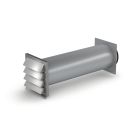 Mauerkasten SF-Klima-E 150 mit Edelstahl-Außenjalousie inkl. Rückstauklappe / COMPAIR STEEL flow 150 (System Ø 150)