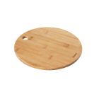 METALTEX 569067010 Schneidebrett Ø 25 cm x 1,0 cm Bambus / Schneidbrett / Schneidebrett Holz