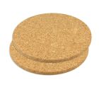 METALTEX 569820010 Kork-Topfuntersetzer, 2er Set, Ø 20 x 1,0 cm / Kork Untersetzer