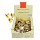 100er SET Choco - Herzen gold, lose 9 g / Schokolade Herz / Valentinstag / Muttertag