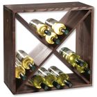 KESPER 69241 Weinregal aus Kiefernholz für 24 Flaschen, 50 x 50 x 25 cm / Weinflaschen-Regalsystem