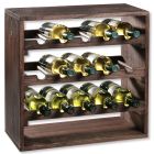 KESPER 69243 Weinregal aus Kiefernholz für 15 Flaschen, 50 x 50 x 25 cm / Weinflaschen-Regalsystem