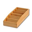 KESPER 70822 Aufbewahrungsbox aus Bambus 15 x 35 x 7 cm für Tütensuppen oder -saucen