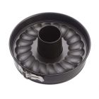 ZENKER Springform mit Flach- und Rohrboden, 26 cm mit Antihaftbeschichtung / Serie Black Metallic / Backform / Kuchenform