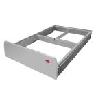 Rahmen mit Schienen 40DT alu grau / Ersatzteil / Ersatzrahmen / Ersatzteil Wesco