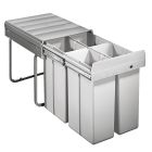 WESCO 757711-85 Abfallsorter 40 (4x10) Liter QUARTA 1 ab 40 cm Schrankbreite