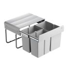 WESCO 757451-85 Abfallsorter  30 (2x7,5 + 15) Liter TRIO SHORTY ab 50 cm Schrankbreite
