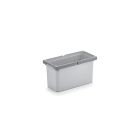 Cox® Systembehälter 10 Liter hellgrau für COX BOX Abfallsorter / Einsatz / Ersatzteil / Zubehör