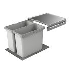 NABER Abfallsorter COX® BOX 360 S/450-2 mit 32 (2x16) Liter Abfallvolumen / 45 cm Schrankbreite
