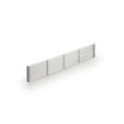 NABER 8033012 Sockel-Lüftungsgitter 1, silber, B 84 mm, L 480 mm