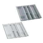 Besteckeinsatz CUISIO 60 (B 485-520 x T 463-480 mm) / Besteckkasten für 60er Schubl.