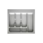 Besteckeinsatz-2, grau 55 cm (B 450-490 x T 360-440 mm) mit 6-Facheinteilung/ Besteckeinsatz / Besteckkasten