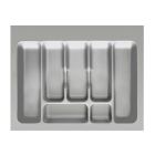 Besteckeinsatz-2, grau 60 cm (B 500-540 x T 360-440 mm) mit 7-Facheinteilung / Besteckeinsatz / Besteckkasten