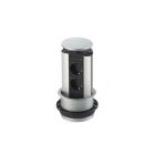 EVOLINE Port-1 LED Sonderanfertigung mit 2 Steckdosen ohne Schalter und Deckel aus Edelstahl