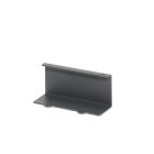 Linero MosaiQ Doppelhaken 85 x 44 x 38 mm graphitschwarz / Reling - Haken / Relingsystem / Kesseböhmer