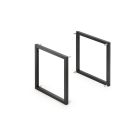 NABER 8051021 Cubo Grundrahmen Set, Regalsystem, schwarz matt