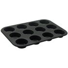 ZENKER 12er-Muffin-Backform mit Antihaftbeschichtung / Serie Black Metallic / Backform / Kuchenform