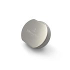 Abdeckkappe 940525L7 rund - EDELSTAHL gebürstet - für Doppeldrehgriff / Villeroy und Boch / Drehgriff