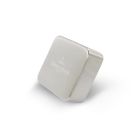 Abdeckkappe 940535L7 eckig - EDELSTAHL gebürstet - für Doppeldrehgriff / Villeroy und Boch / Drehgriff