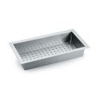 Restebeckeneinsatz 1106051 aus Edelstahl / 466 x 252 mm / Abtropfschale / Resteschale